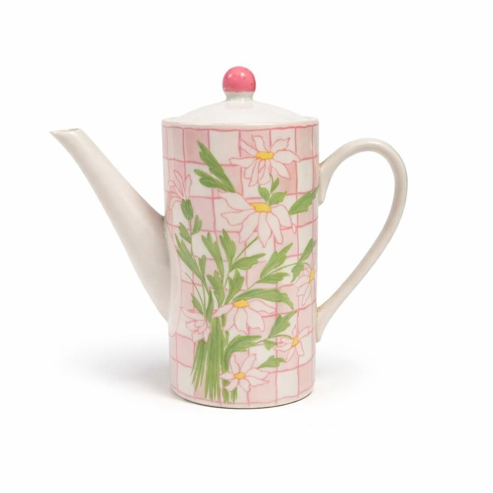 Mini Tea Pot Franci Villa Vanilla Daisies Taste Setter Vintage Palm Beach Regenc - Picture 1 of 13